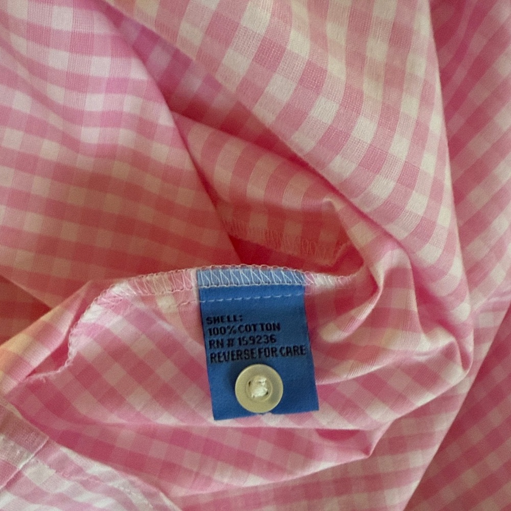 J.McLaughlin Lois Pink & White Gingham Shirt NWT Size Small - Picture 8 of 8